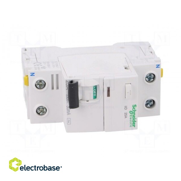 RCD breaker | Inom: 25A | Ires: 30mA | Poles: 2 | 400V | Mounting: DIN image 9