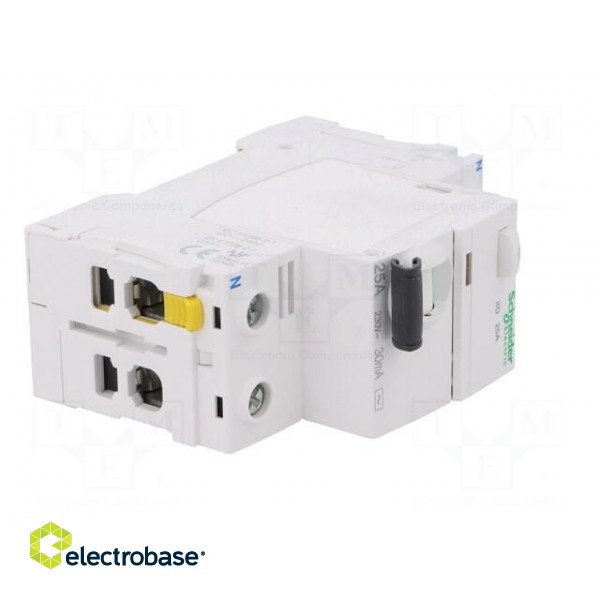 RCD breaker | Inom: 25A | Ires: 30mA | Poles: 2 | 400V | Mounting: DIN image 8
