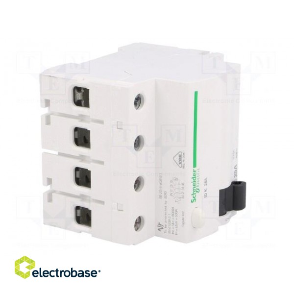 RCD breaker | Inom: 25A | Ires: 30mA | Poles: 4 | 400V | Mounting: DIN image 8