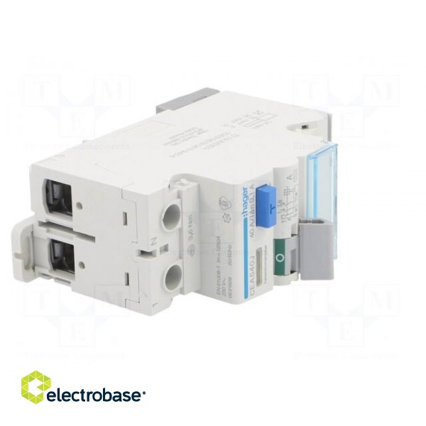 RCD breaker | Inom: 40A | Ires: 100mA | Max surge current: 250A | IP20 paveikslėlis 8