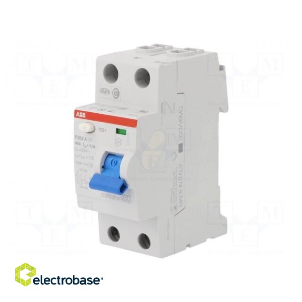 RCD breaker | Inom: 40A | Ires: 100mA | Max surge current: 5000A | IP20 image 1