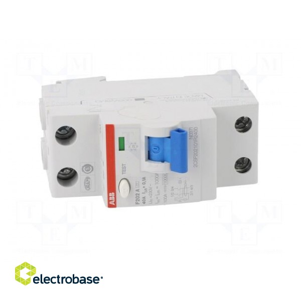 RCD breaker | Inom: 40A | Ires: 100mA | Max surge current: 5000A | IP20 фото 9