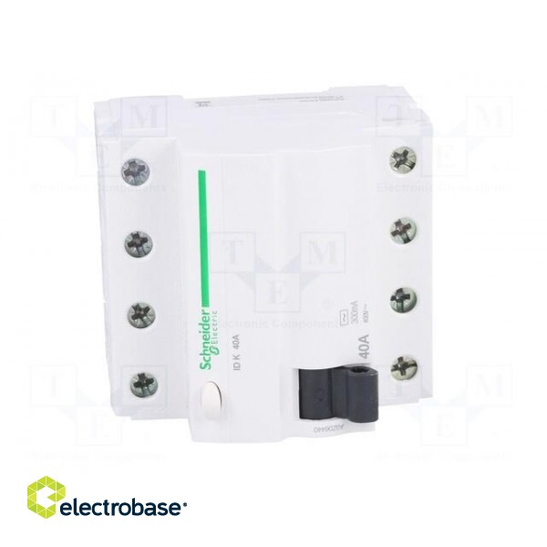RCD breaker | Inom: 40A | Ires: 300mA | Poles: 4 | 400V | Mounting: DIN image 9