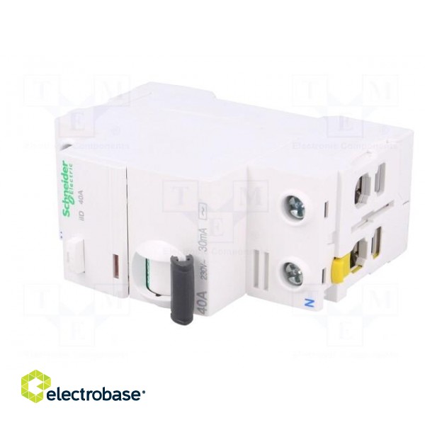 RCD breaker | Inom: 40A | Ires: 30mA | Poles: 2 | 400V | Mounting: DIN image 2