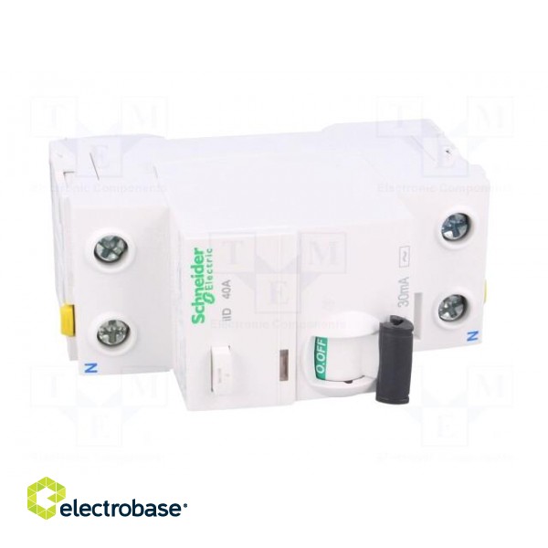 RCD breaker | Inom: 40A | Ires: 30mA | Poles: 2 | 400V | Mounting: DIN image 9