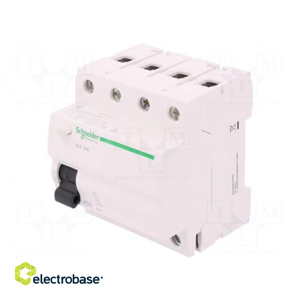 RCD breaker | Inom: 40A | Ires: 30mA | Poles: 4 | 400V | Mounting: DIN image 1