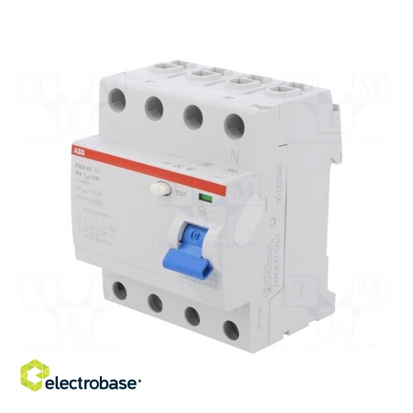 RCD breaker | Inom: 63A | Ires: 300mA | Max surge current: 5000A | IP20 image 1