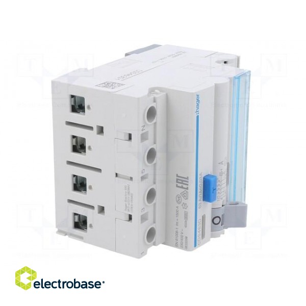 RCD breaker | Inom: 63A | Ires: 30mA | Max surge current: 250A | IP20 image 8