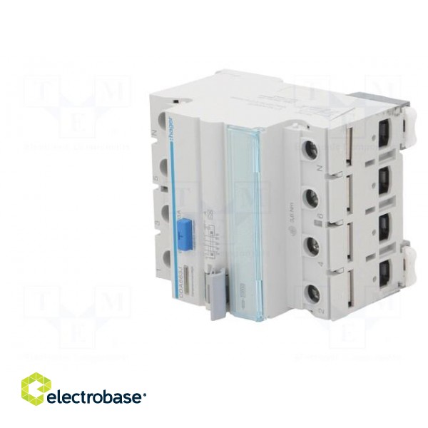 RCD breaker | Inom: 63A | Ires: 30mA | Max surge current: 250A | IP20 paveikslėlis 2