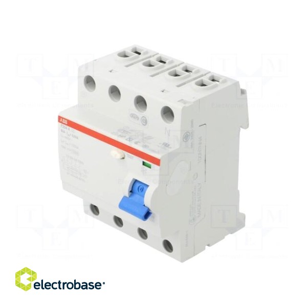 RCD breaker | Inom: 63A | Ires: 30mA | Max surge current: 5000A | IP20 image 1