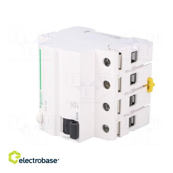 RCD breaker | Inom: 63A | Ires: 30mA | Poles: 4 | 400V | Mounting: DIN image 2