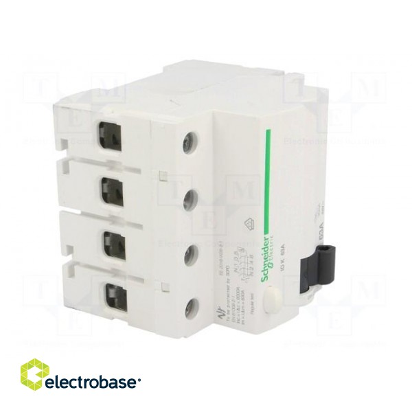 RCD breaker | Inom: 63A | Ires: 30mA | Poles: 4 | 400V | Mounting: DIN image 8