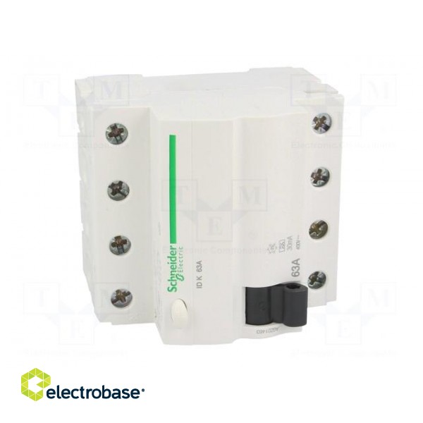 RCD breaker | Inom: 63A | Ires: 30mA | Poles: 4 | 400V | Mounting: DIN paveikslėlis 9