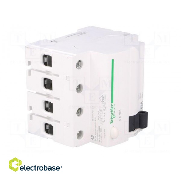 RCD breaker | Inom: 63A | Ires: 30mA | Poles: 4 | 400V | Mounting: DIN image 8