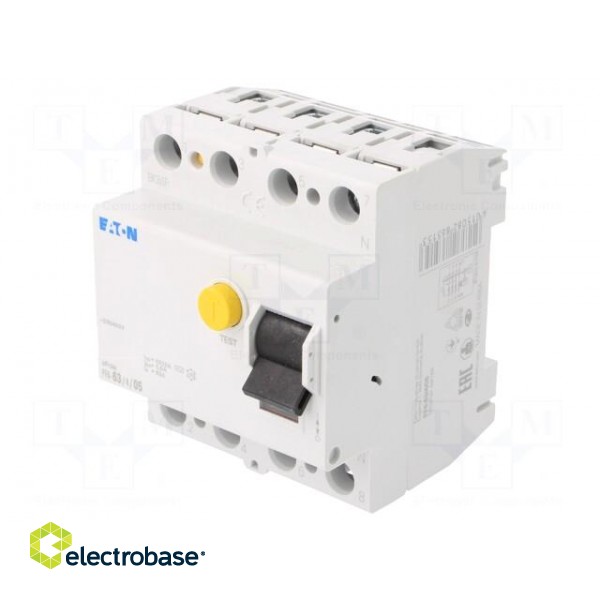 RCD breaker | Inom: 63A | Ires: 500mA | Max surge current: 630A | IP20 image 1