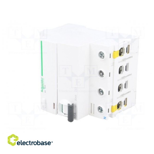 RCD breaker | Inom: 80A | Ires: 30mA | Poles: 4 | 400V | Mounting: DIN image 2