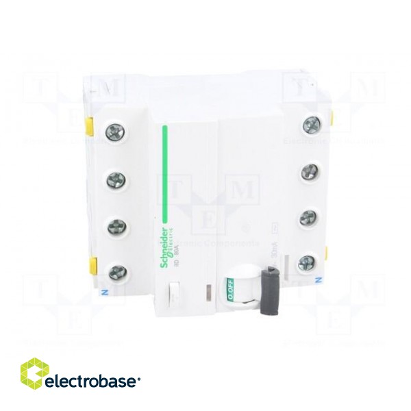 RCD breaker | Inom: 80A | Ires: 30mA | Poles: 4 | 400V | Mounting: DIN image 9