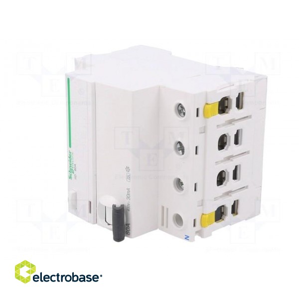 RCD breaker | Inom: 80A | Ires: 30mA | Poles: 4 | 400VAC | IP20 | 1÷25mm2 paveikslėlis 2