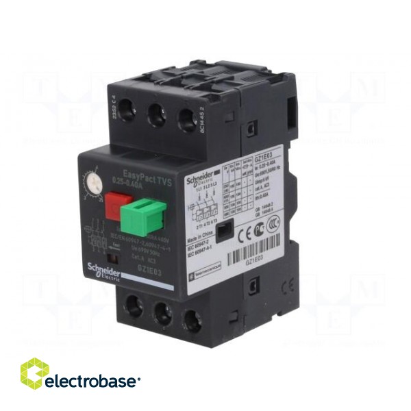 Motor breaker | 0.09kW | 230÷690VAC | for DIN rail mounting | IP20 image 2