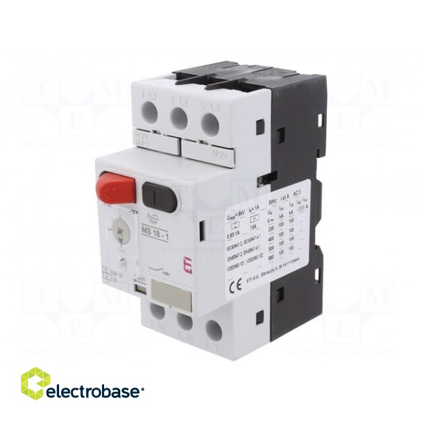 Motor breaker | 0.18/0.25kW | 230÷690VAC | for DIN rail mounting image 1