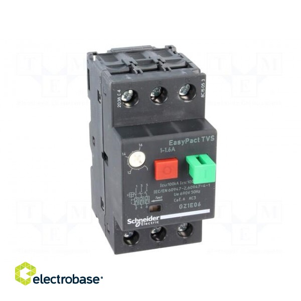 Motor breaker | 0.37kW | 230÷690VAC | DIN | Short circ.release: 22.5A paveikslėlis 9