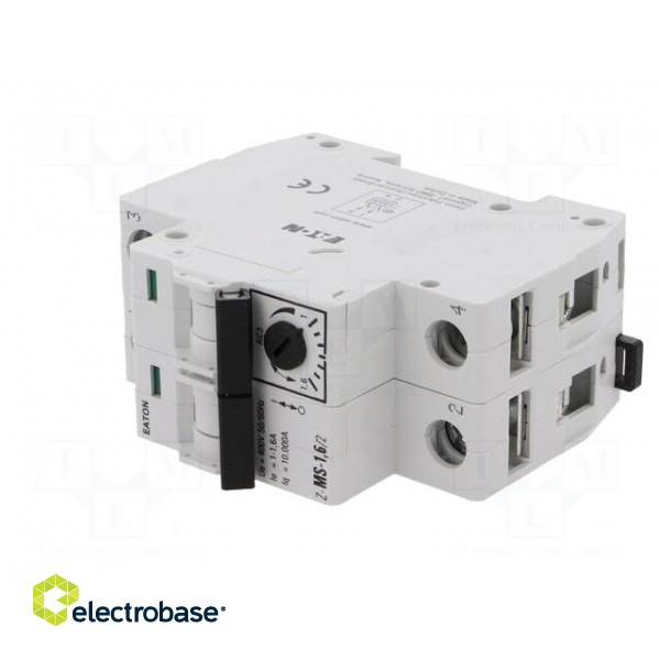 Motor breaker | 0.55kW | 220÷440VAC | for DIN rail mounting | 1÷1.6A image 2