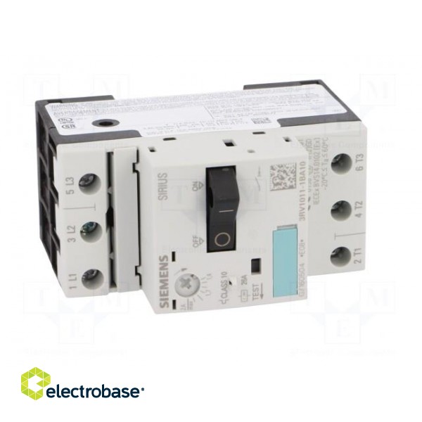 Motor breaker | 0.75kW | 220÷690VAC | DIN | Short circ.release: 26A image 9