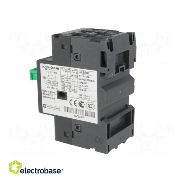 Motor breaker | 0.75kW | 230÷690VAC | DIN | Short circ.release: 33.5A image 3