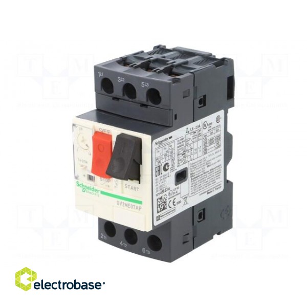 Motor breaker | 0.75kW | 230÷690VAC | DIN | Short circ.release: 33.5A image 1