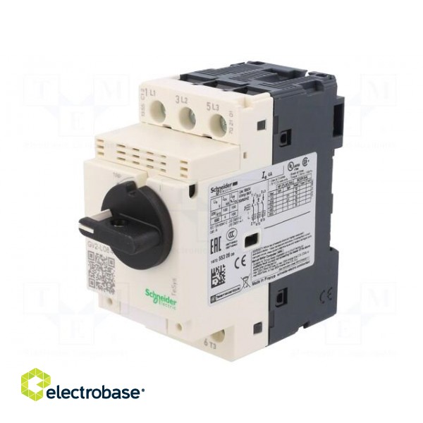 Motor breaker | 1.1/1.5kW | 230÷690VAC | for DIN rail mounting image 1