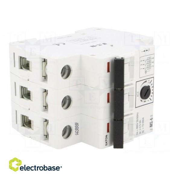 Motor breaker | 1.5kW | 220÷440VAC | for DIN rail mounting | 2.5÷4A image 8