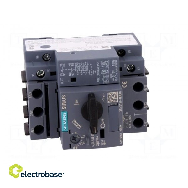 Motor breaker | 1.5kW | 220÷690VAC | DIN | Short circ.release: 52A image 9