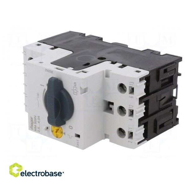 Motor breaker | 1.5kW | 230VAC | for DIN rail mounting | 2.5÷4A | IP20 image 2