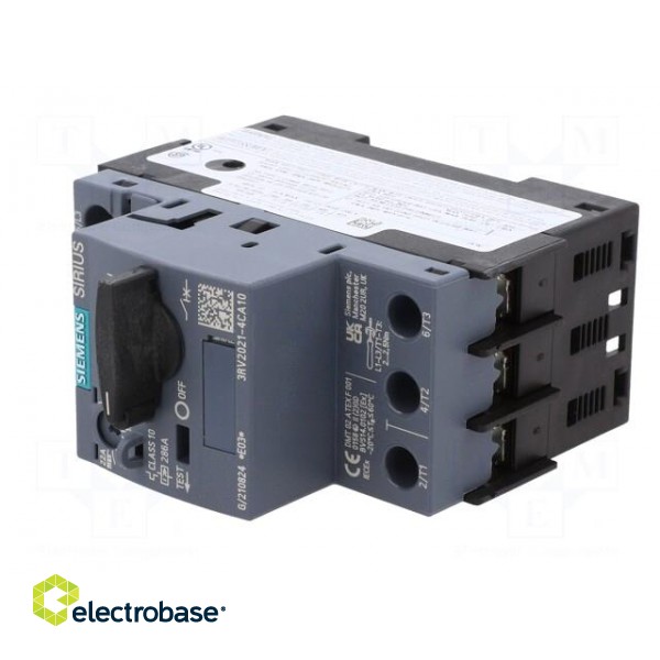 Motor breaker | 11kW | 220÷690VAC | for DIN rail mounting | Size: S0 image 2