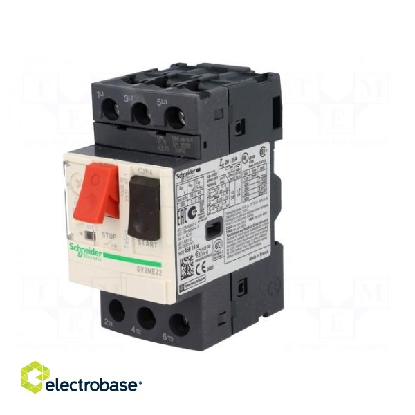 Motor breaker | 11kW | 230÷690VAC | DIN | Overcurrent release: 20÷25A image 2