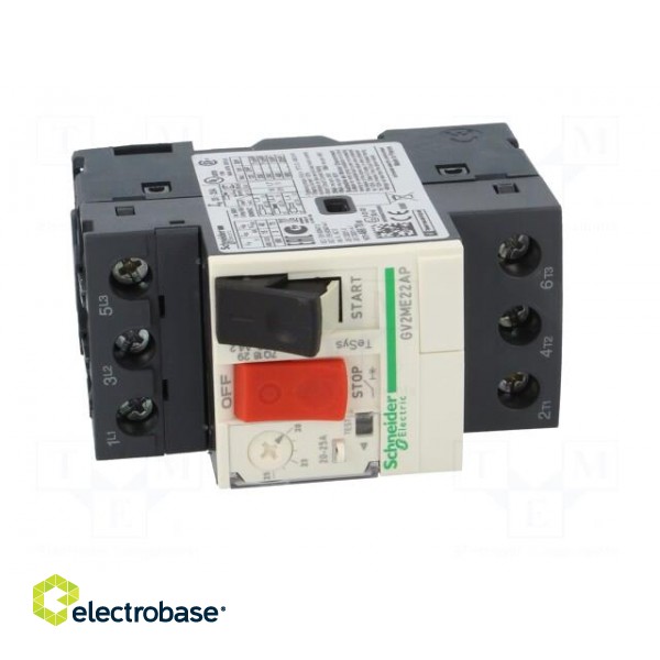 Motor breaker | 11kW | 230÷690VAC | DIN | Overcurrent release: 20÷25A image 9