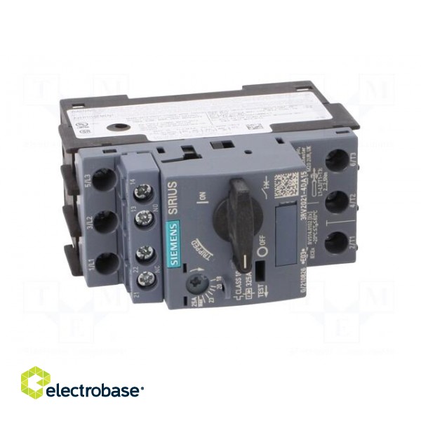 Motor breaker | 11kW | NO + NC | 220÷690VAC | for DIN rail mounting image 9