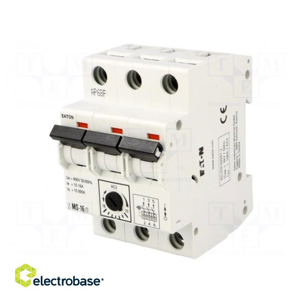 Motor breaker | 12.5kW | 220÷440VAC | DIN | 10÷16A | IP20 | -25÷50°C image 1