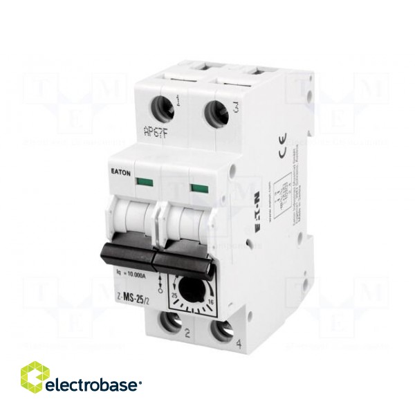 Motor breaker | 12.5kW | 220÷440VAC | for DIN rail mounting | 16÷25A image 1
