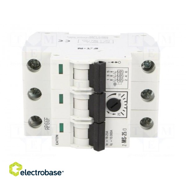 Motor breaker | 12.5kW | 220÷440VAC | for DIN rail mounting | 16÷25A image 9