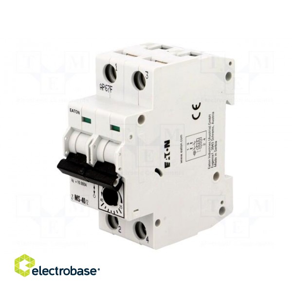 Motor breaker | 18.5kW | 220÷440VAC | for DIN rail mounting | 25÷40A image 1