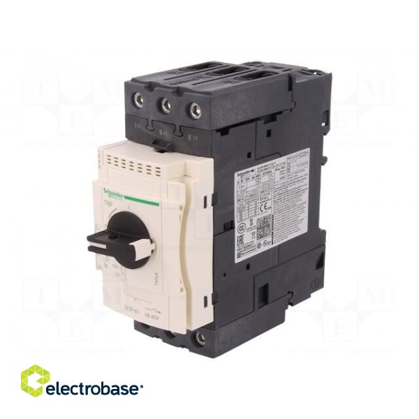 Motor breaker | 30kW | 230÷690VAC | for DIN rail mounting | IP20 фото 1