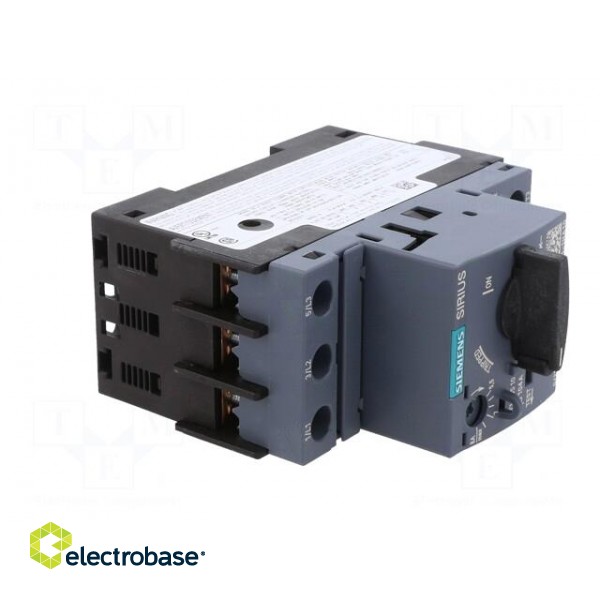 Motor breaker | 3kW | 220÷690VAC | for DIN rail mounting | Size: S0 image 8