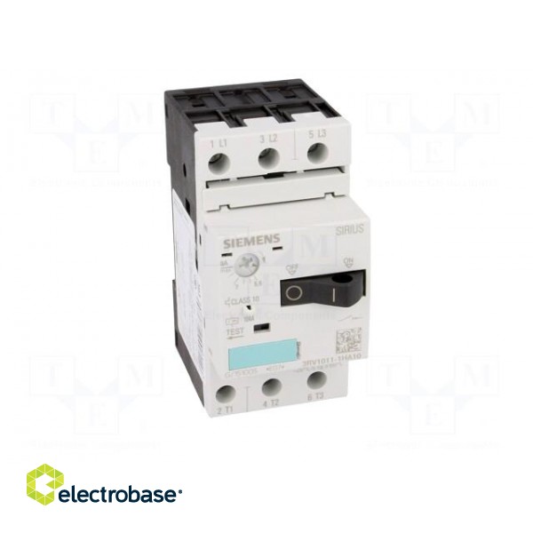 Motor breaker | 3kW | 220÷690VAC | DIN | Overcurrent release: 5.5÷8A image 9