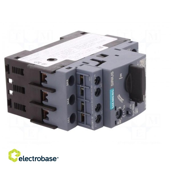 Motor breaker | 3kW | NO + NC | 220÷690VAC | for DIN rail mounting image 8