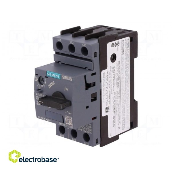 Motor breaker | 4kW | 220÷690VAC | for DIN rail mounting | Size: S0 image 1