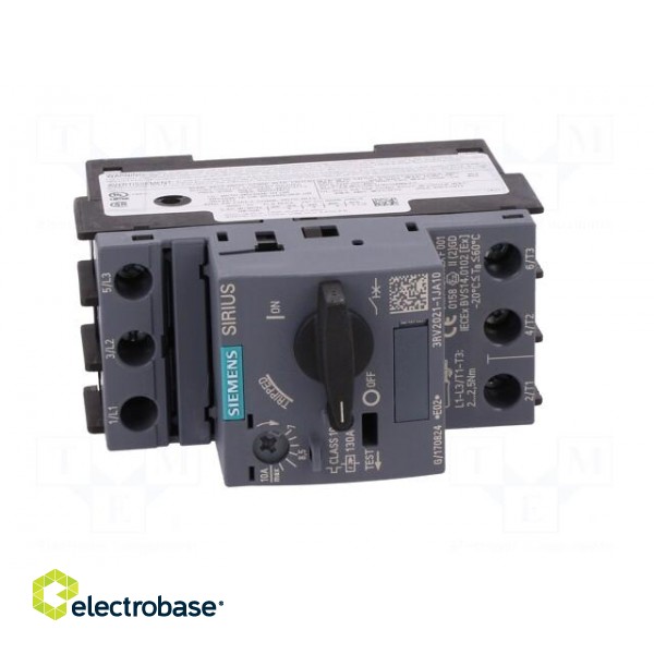 Motor breaker | 4kW | 220÷690VAC | for DIN rail mounting | Size: S0 image 9