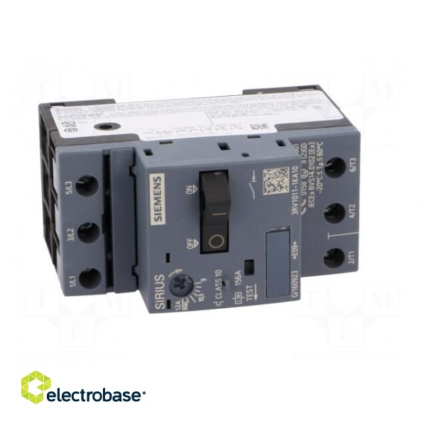 Motor breaker | 5.5kW | 220÷690VAC | DIN | Overcurrent release: 9÷12A image 9