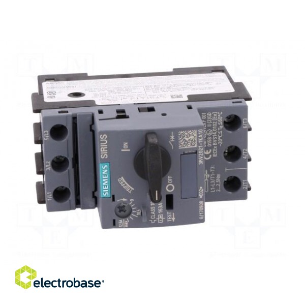 Motor breaker | 5.5kW | 220÷690VAC | for DIN rail mounting | Size: S0 image 9