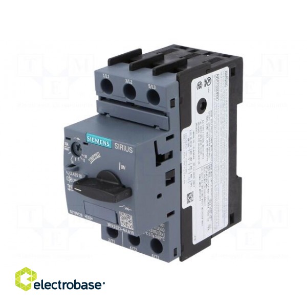 Motor breaker | 7.5kW | 220÷690VAC | for DIN rail mounting | Size: S0 image 1